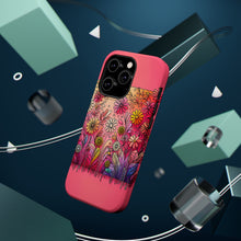 DistinctInk Tough Case for Apple iPhone, Compatible with MagSafe Charging - "Blooming Beauty: Delightful Spring Flower Illustration"