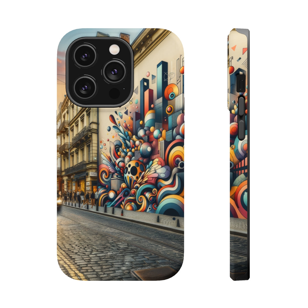 DistinctInk Tough Case for Apple iPhone, Compatible with MagSafe Charging - 