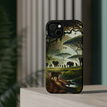 DistinctInk Tough Case for Apple iPhone, Compatible with MagSafe Charging - "Bengal Tiger Reigns Supreme in Vibrant South Asian Jungle"