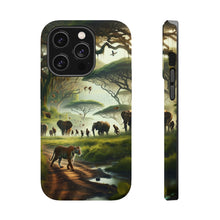 DistinctInk Tough Case for Apple iPhone, Compatible with MagSafe Charging - "Bengal Tiger Reigns Supreme in Vibrant South Asian Jungle"