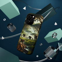 DistinctInk Tough Case for Apple iPhone, Compatible with MagSafe Charging - "Bengal Tiger Reigns Supreme in Vibrant South Asian Jungle"