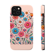 DistinctInk Tough Case for Apple iPhone, Compatible with MagSafe Charging - "Bursting Blossoms: A Vibrant Spring Delight"