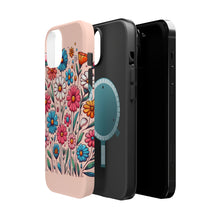 DistinctInk Tough Case for Apple iPhone, Compatible with MagSafe Charging - "Bursting Blossoms: A Vibrant Spring Delight"