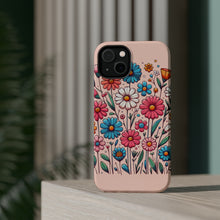 DistinctInk Tough Case for Apple iPhone, Compatible with MagSafe Charging - "Bursting Blossoms: A Vibrant Spring Delight"