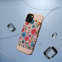 DistinctInk Tough Case for Apple iPhone, Compatible with MagSafe Charging - "Bursting Blossoms: A Vibrant Spring Delight"