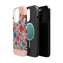 DistinctInk Tough Case for Apple iPhone, Compatible with MagSafe Charging - "Bursting Blossoms: A Vibrant Spring Delight"