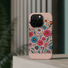 DistinctInk Tough Case for Apple iPhone, Compatible with MagSafe Charging - "Bursting Blossoms: A Vibrant Spring Delight"