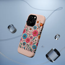 DistinctInk Tough Case for Apple iPhone, Compatible with MagSafe Charging - "Bursting Blossoms: A Vibrant Spring Delight"