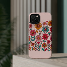 DistinctInk Tough Case for Apple iPhone, Compatible with MagSafe Charging - Vibrant and Lively Spring Flower Delight