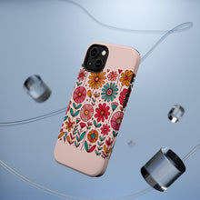 DistinctInk Tough Case for Apple iPhone, Compatible with MagSafe Charging - Vibrant and Lively Spring Flower Delight