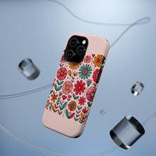 DistinctInk Tough Case for Apple iPhone, Compatible with MagSafe Charging - Vibrant and Lively Spring Flower Delight