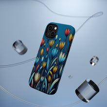 DistinctInk Tough Case for Apple iPhone, Compatible with MagSafe Charging - "Cartoon-like Spring Flowers: Vibrant and Minimalistic"