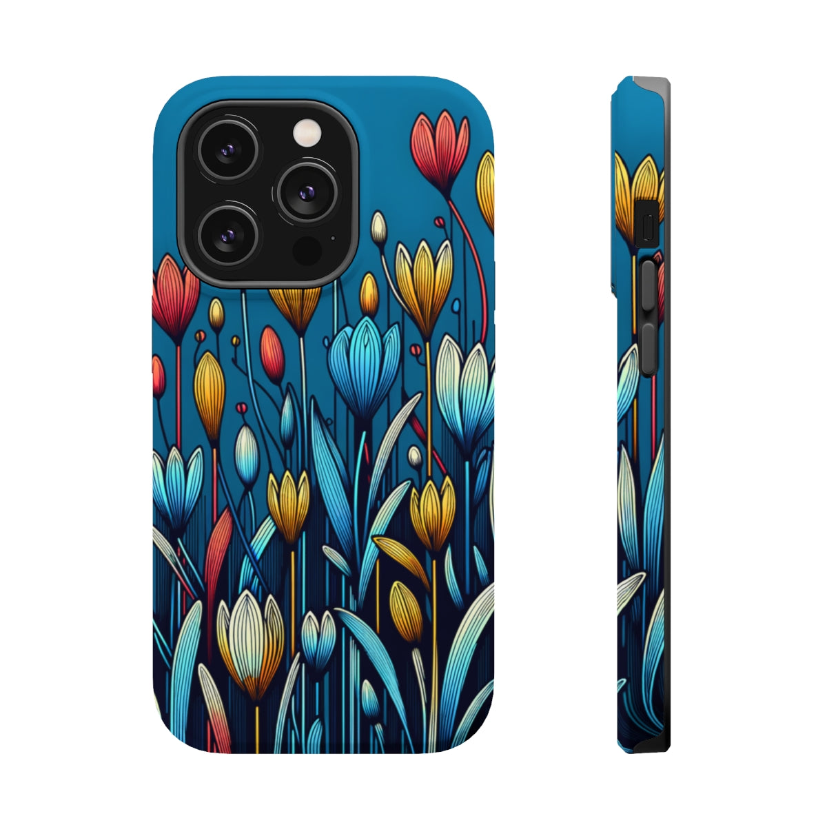 DistinctInk Tough Case for Apple iPhone, Compatible with MagSafe Charging - 