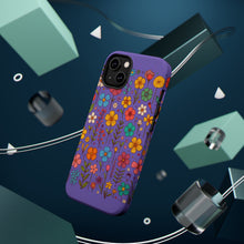 DistinctInk Tough Case for Apple iPhone, Compatible with MagSafe Charging - "Blossoming Spring: Joyful Hand-drawn Floral Pattern"