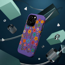 DistinctInk Tough Case for Apple iPhone, Compatible with MagSafe Charging - "Blossoming Spring: Joyful Hand-drawn Floral Pattern"