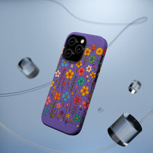 DistinctInk Tough Case for Apple iPhone, Compatible with MagSafe Charging - "Blossoming Spring: Joyful Hand-drawn Floral Pattern"
