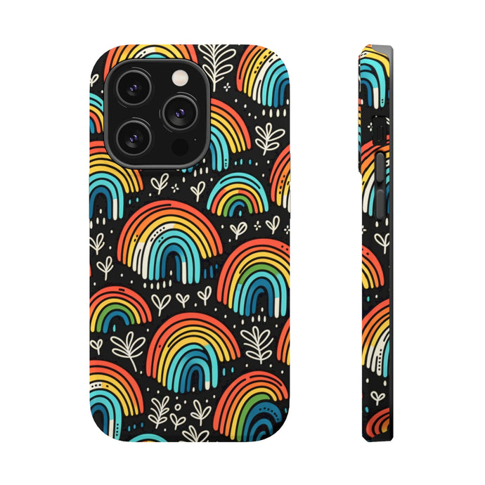 DistinctInk Tough Case for Apple iPhone, Compatible with MagSafe Charging - 