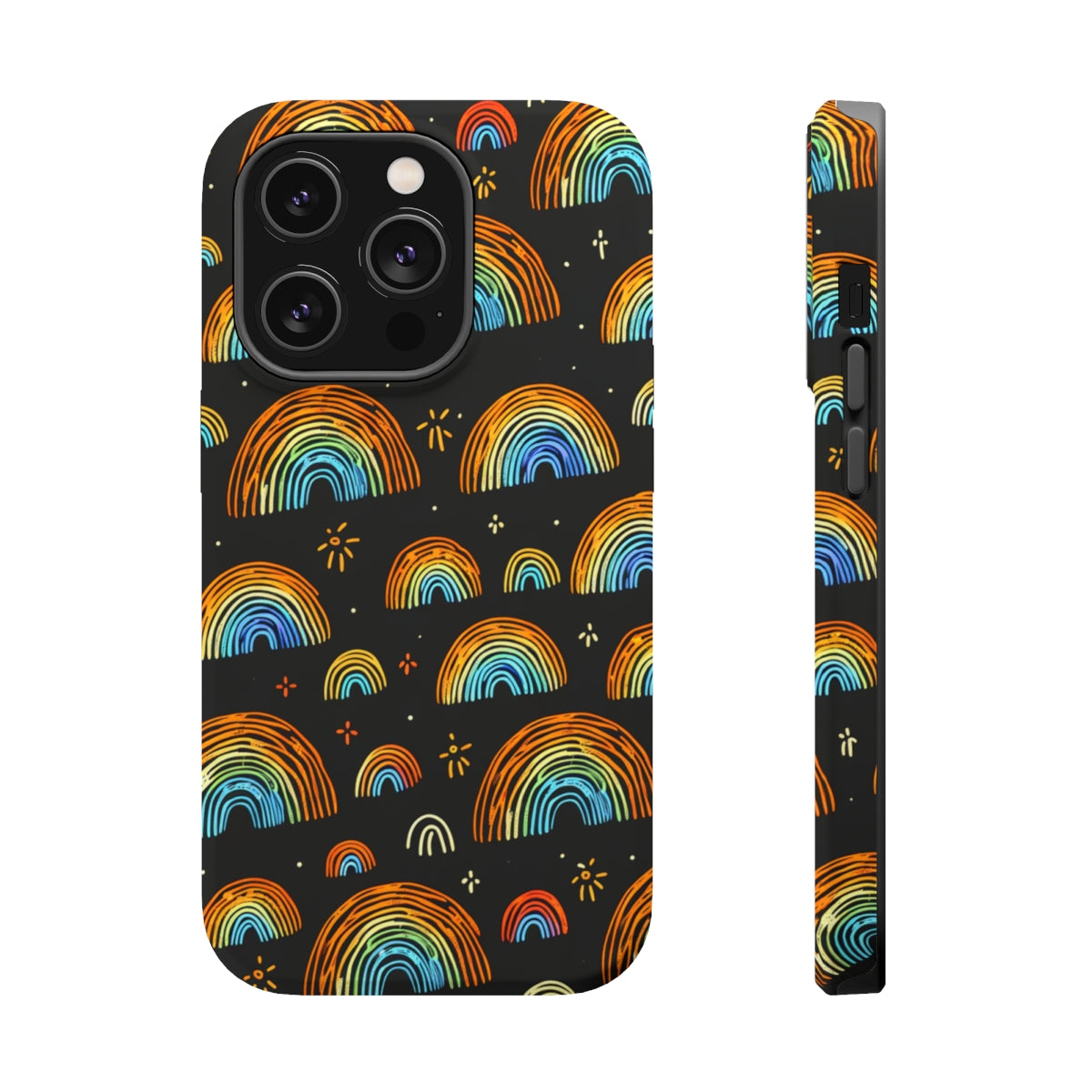 DistinctInk Tough Case for Apple iPhone, Compatible with MagSafe Charging - 