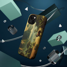 DistinctInk Tough Case for Apple iPhone, Compatible with MagSafe Charging - "A Majestic Tiger Roams the Enchanting Jungle Paradise"