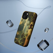 DistinctInk Tough Case for Apple iPhone, Compatible with MagSafe Charging - "A Majestic Tiger Roams the Enchanting Jungle Paradise"