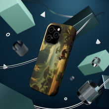 DistinctInk Tough Case for Apple iPhone, Compatible with MagSafe Charging - "A Majestic Tiger Roams the Enchanting Jungle Paradise"