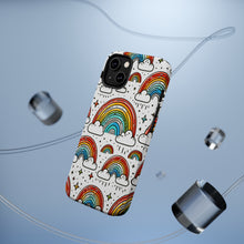 DistinctInk Tough Case for Apple iPhone, Compatible with MagSafe Charging - "Radiant Rainbows: A Joyful Delight"
