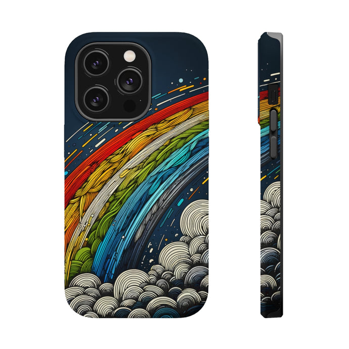 DistinctInk Tough Case for Apple iPhone, Compatible with MagSafe Charging - 