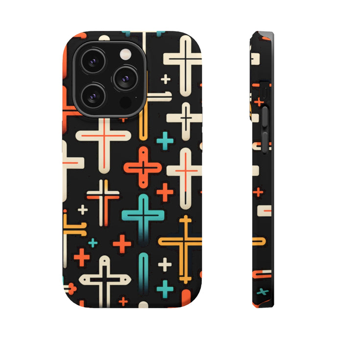 DistinctInk Tough Case for Apple iPhone, Compatible with MagSafe Charging - 