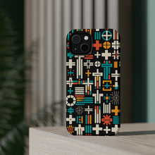 DistinctInk Tough Case for Apple iPhone, Compatible with MagSafe Charging - "Diverse Christian Crosses: Bold, Minimal, Vibrant"