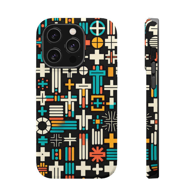 DistinctInk Tough Case for Apple iPhone, Compatible with MagSafe Charging - 