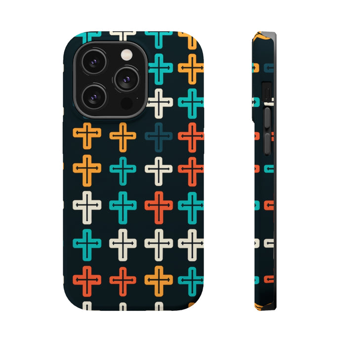 DistinctInk Tough Case for Apple iPhone, Compatible with MagSafe Charging - 