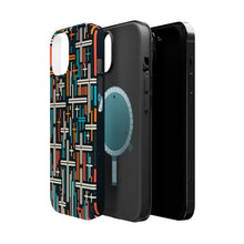 DistinctInk Tough Case for Apple iPhone, Compatible with MagSafe Charging - "Mesmerizing Christian Crosses: Bold and Contrast"