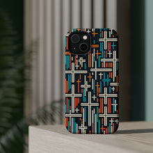 DistinctInk Tough Case for Apple iPhone, Compatible with MagSafe Charging - "Mesmerizing Christian Crosses: Bold and Contrast"