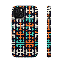 DistinctInk Tough Case for Apple iPhone, Compatible with MagSafe Charging - "Contrasting Christian Crosses: Bold and Thin"