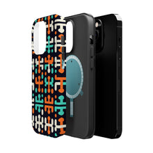 DistinctInk Tough Case for Apple iPhone, Compatible with MagSafe Charging - "Contrasting Christian Crosses: Bold and Thin"