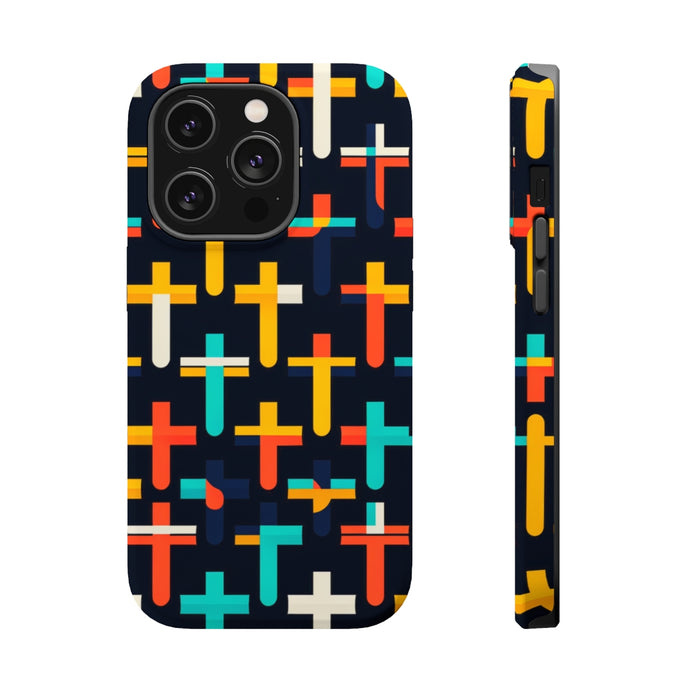 DistinctInk Tough Case for Apple iPhone, Compatible with MagSafe Charging - 