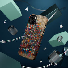 DistinctInk Tough Case for Apple iPhone, Compatible with MagSafe Charging - "Vibrant Urban Mural: Bursting Colors and Creative Expression"