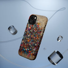 DistinctInk Tough Case for Apple iPhone, Compatible with MagSafe Charging - "Vibrant Urban Mural: Bursting Colors and Creative Expression"