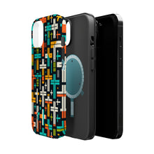 DistinctInk Tough Case for Apple iPhone, Compatible with MagSafe Charging - "Vibrant Christian Crosses in Bold Patterns"