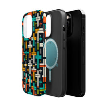 DistinctInk Tough Case for Apple iPhone, Compatible with MagSafe Charging - "Vibrant Christian Crosses in Bold Patterns"