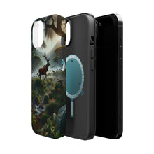 DistinctInk Tough Case for Apple iPhone, Compatible with MagSafe Charging - "Majestic Mythical Deer: Enchanting Forest of Whimsical Wildlife"