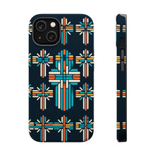 DistinctInk Tough Case for Apple iPhone, Compatible with MagSafe Charging - "Vibrant Christian Crosses in Bold Design"