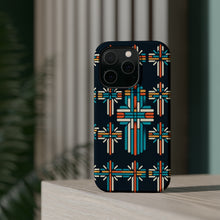 DistinctInk Tough Case for Apple iPhone, Compatible with MagSafe Charging - "Vibrant Christian Crosses in Bold Design"