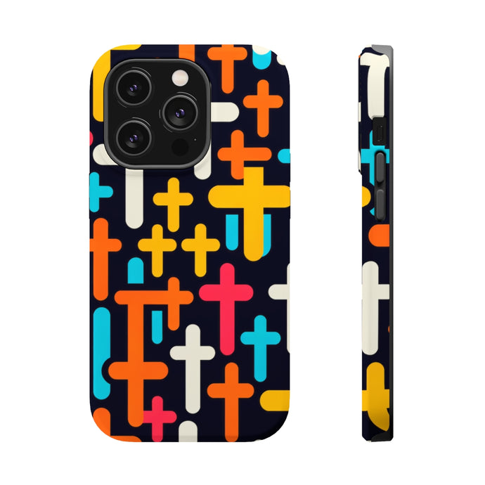 DistinctInk Tough Case for Apple iPhone, Compatible with MagSafe Charging - 