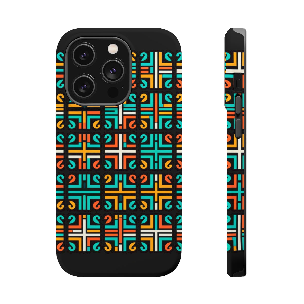DistinctInk Tough Case for Apple iPhone, Compatible with MagSafe Charging - 