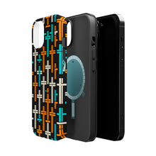 DistinctInk Tough Case for Apple iPhone, Compatible with MagSafe Charging - "Brightly Colored Minimal Christian Crosses"