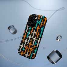 DistinctInk Tough Case for Apple iPhone, Compatible with MagSafe Charging - "Brightly Colored Minimal Christian Crosses"