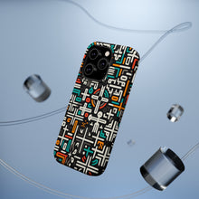 DistinctInk Tough Case for Apple iPhone, Compatible with MagSafe Charging - Title: "Vibrant Minimalist Christian Cross Pattern"
