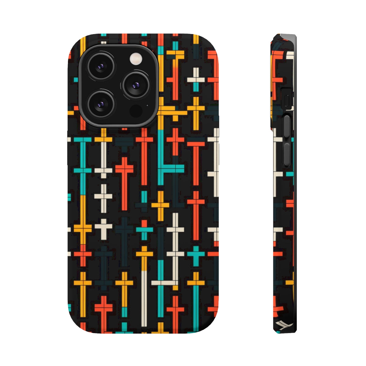 DistinctInk Tough Case for Apple iPhone, Compatible with MagSafe Charging - 