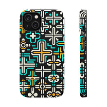 DistinctInk Tough Case for Apple iPhone, Compatible with MagSafe Charging - "Vibrant Variety: Christian Crosses in Patterns"